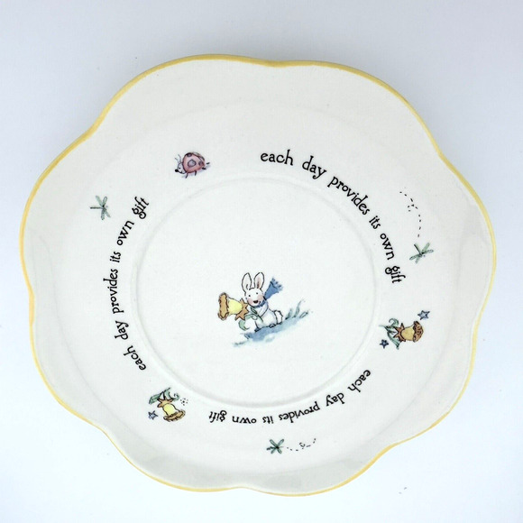 Becky Kelly Andrews McMeel Publishing Bunny Saucer Only 5.5" - Picture 2 of 5